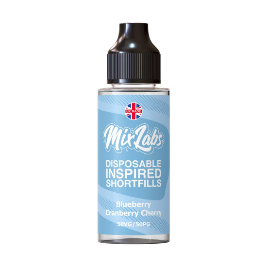 Mix Labs - 100ml Shortfill - Blueberry Cranberry Cherry