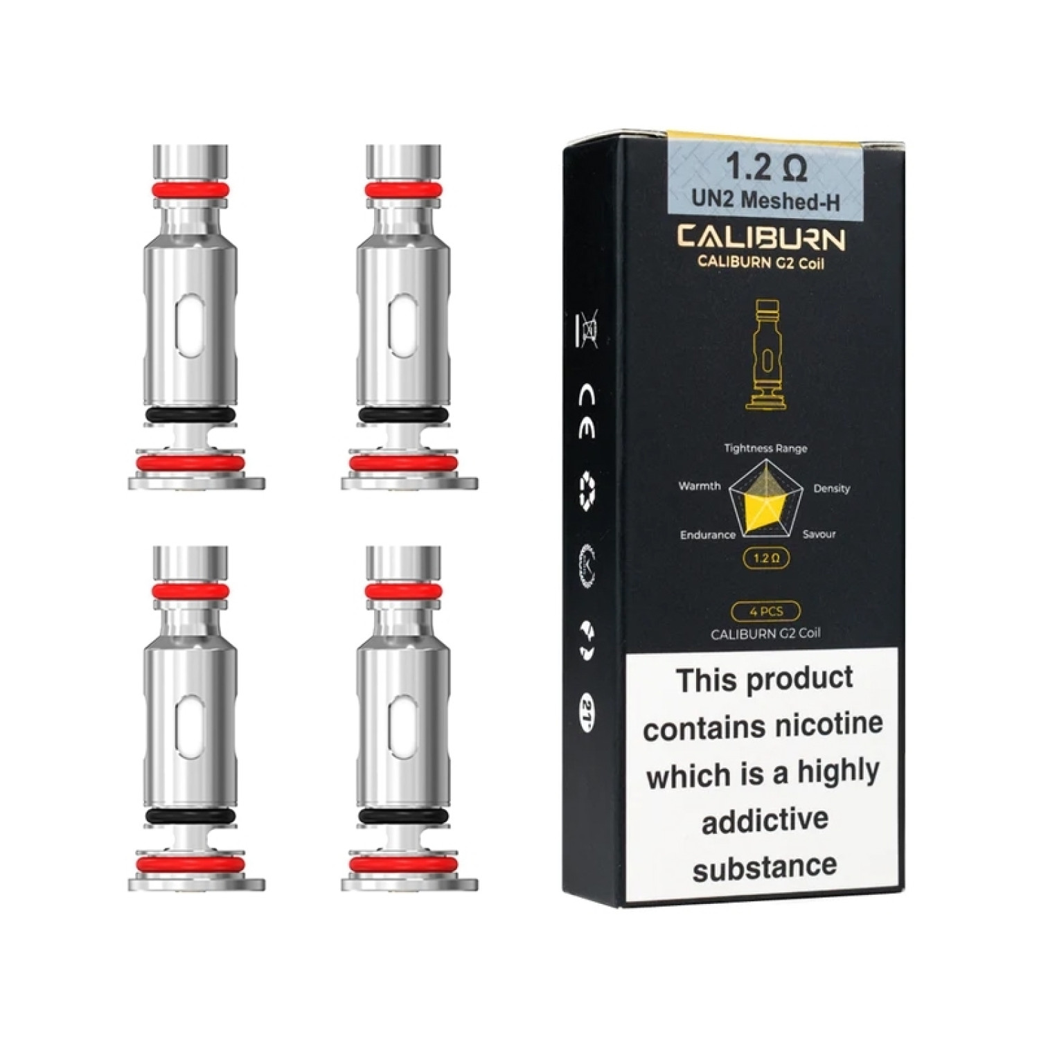 Uwell Caliburn G2 Coils 1.2 ohm UN2 Meshed-H (4 Pack) Uwell Caliburn G2 Coils 1.2 ohm UN2 Meshed-H (4 Pack)
