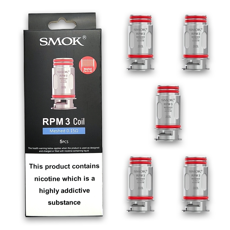 Smok RPM 3 Coils Meshed 0.15ohm (5 Pack) Smok RPM 3 Coils Meshed 0.15ohm (5 Pack)