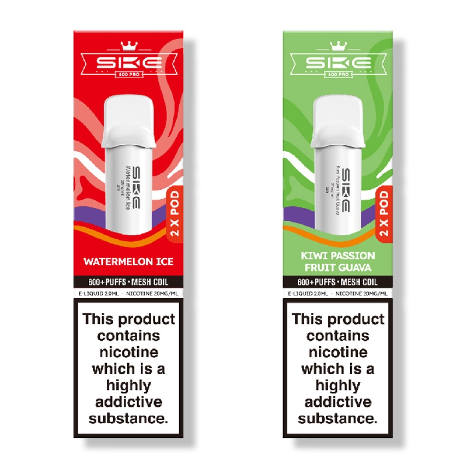 SKE Crystal Bar 600 Pro Prefilled Pods SKE Crystal Bar 600 Pro Prefilled Pods