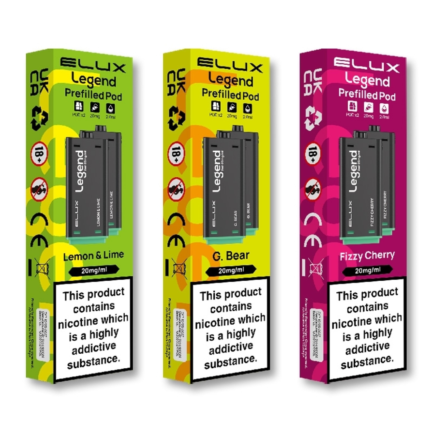 Elux Legend 1500 2-in-1 Pre-filled Pods Elux Legend 1500 2-in-1 Pre-filled Pods