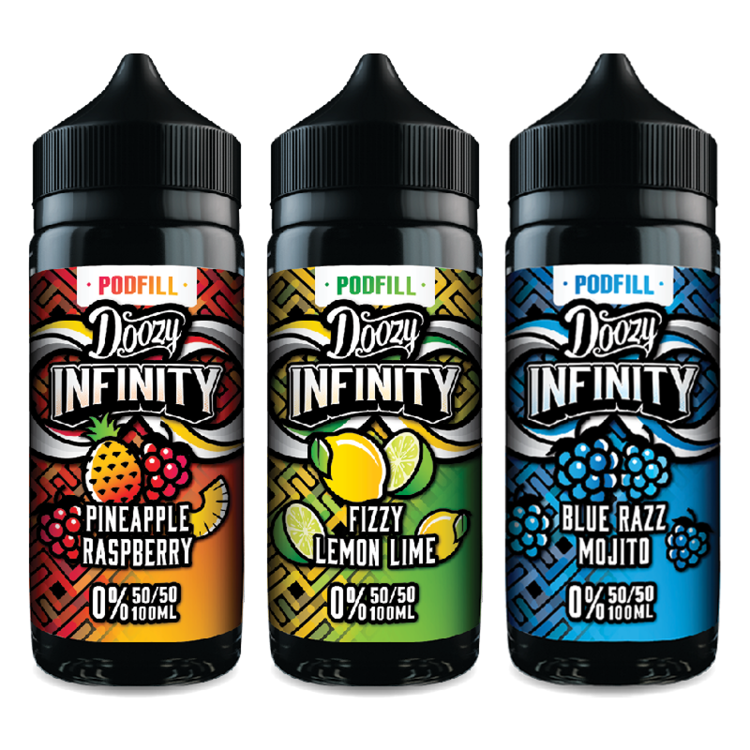 Doozy Infinity Pod Fill 50/50 100ml Shortfill E-liquid Doozy Infinity Pod Fill 50/50 100ml Shortfill E-liquid