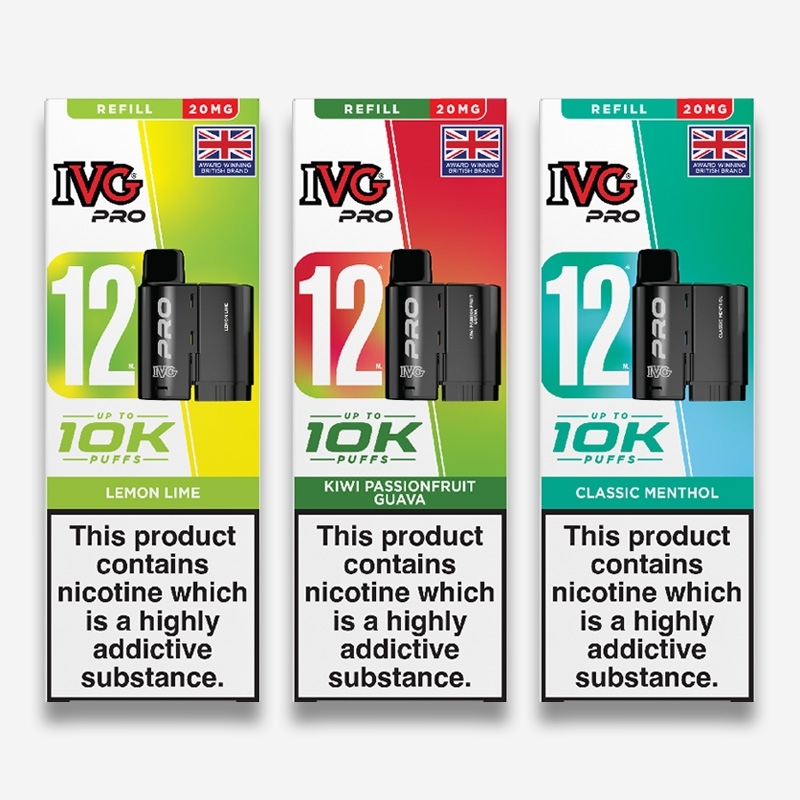 IVG Pro 12 Prefilled Pods IVG Pro 12 Prefilled Pods