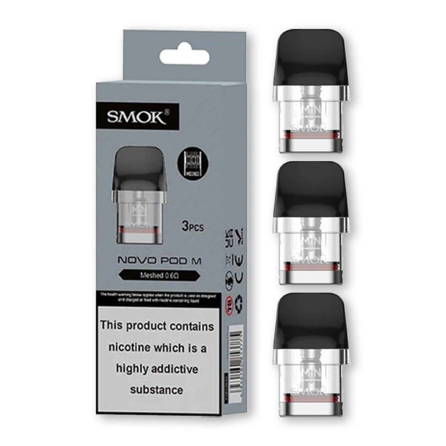 SMOK Novo M Replacement Pods (3-Pack) SMOK Novo M Replacement Pods (3-Pack)