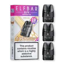 Elf Bar ELFX 2.0 Replacement Pods (3-Pack) Elf Bar ELFX 2.0 Replacement Pods (3-Pack)