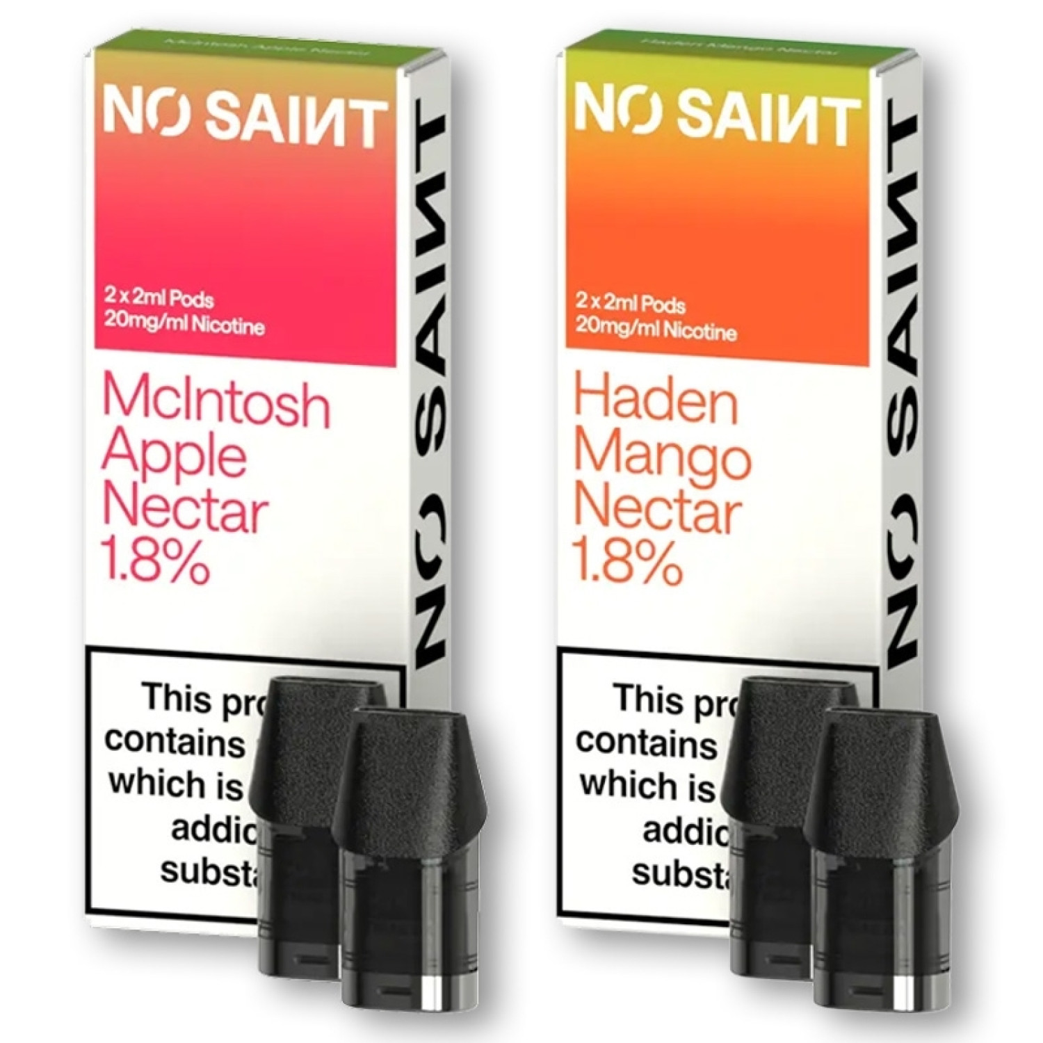 NO SAINT Prefilled Pods 18mg (2-Pack) NO SAINT Prefilled Pods 18mg (2-Pack)