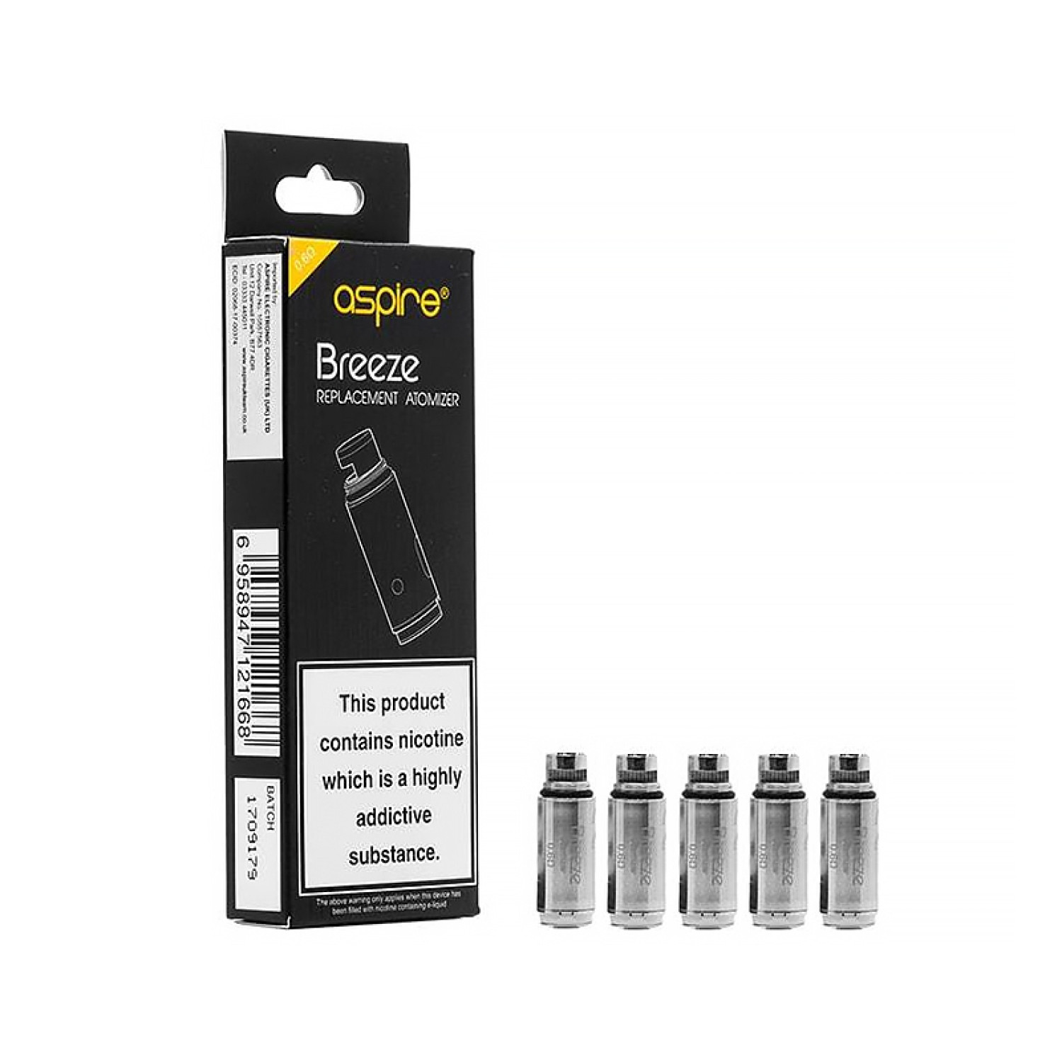 Aspire Breeze Coils (5-Pack) Aspire Breeze Coils (5-Pack)
