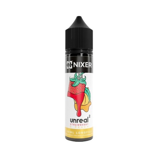 Nixer X Unreal 2 - 30ml - Strawberry & Peach - Longfill