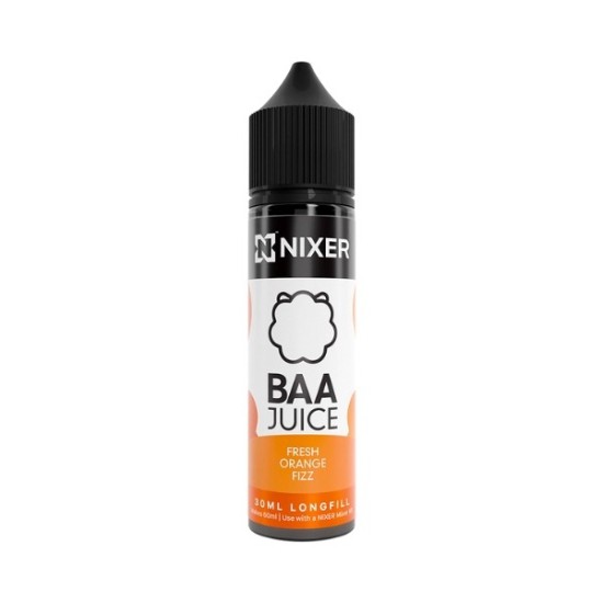 Nixer X Baa Juice - 30ml - Fresh Orange Fizz - Longfill