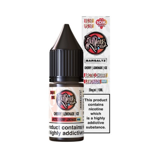 Ruthless Bar Saltz - Nic Salt - Arctic Cherry Lemonade On Ice