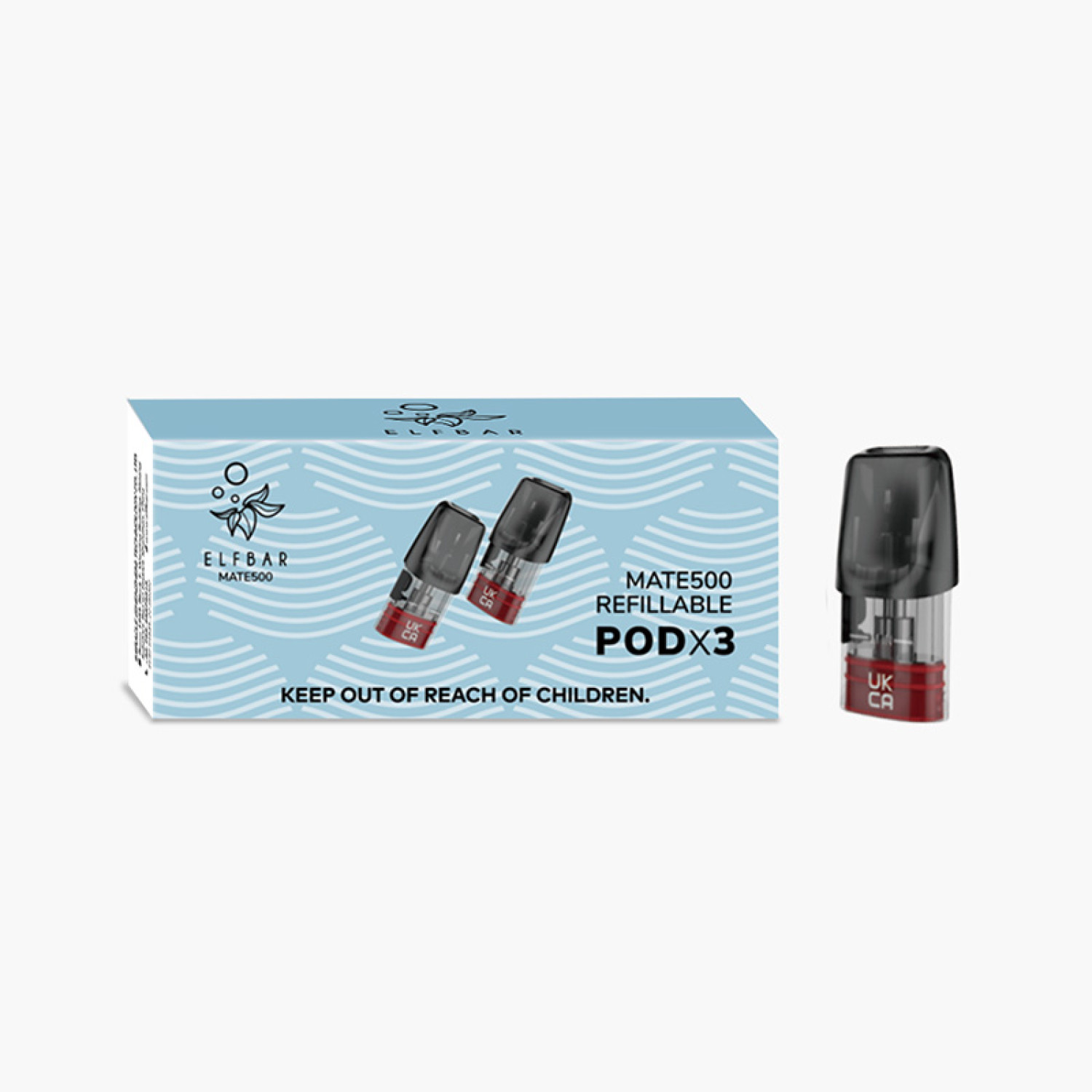 Elf Bar Mate 500 Refillable Replacement Pod - 3 Pack Elf Bar Mate 500 Refillable Replacement Pod - 3 Pack
