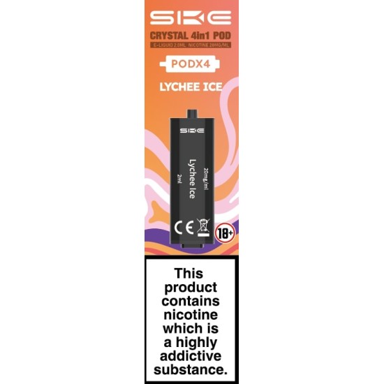 SKE CRYSTAL 4in1 Replacement Pre Filled Pods - 4 Pack