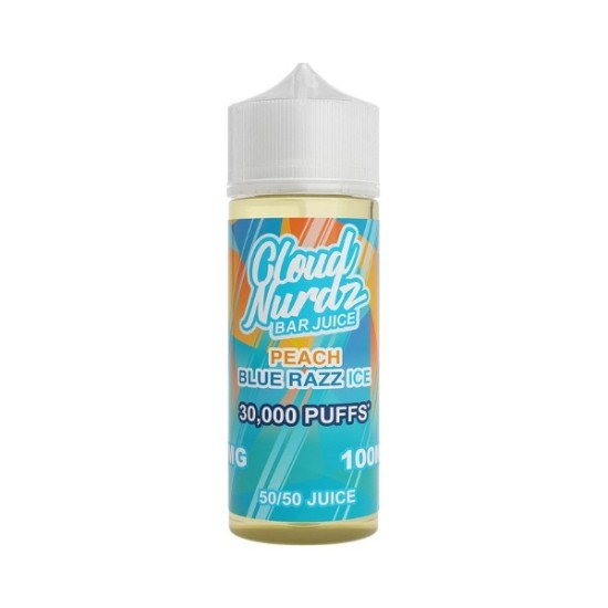 Cloud Nurdz - 100ml - Ice Peach Blue Razz Cloud Nurdz - 100ml - Ice Peach Blue Razz