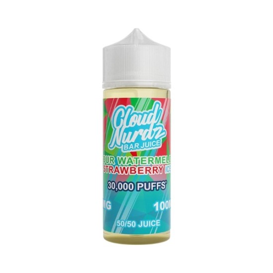 Cloud Nurdz - 100ml - Ice Sour Watermelon Strawberry Cloud Nurdz - 100ml - Ice Sour Watermelon Strawberry