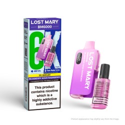 Lost Mary BM6000 Rechargeable Pod - Blueberry Sour Raspberry