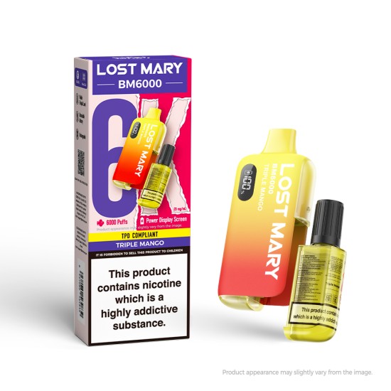 Lost Mary BM6000 Rechargeable Pod - Triple Mango