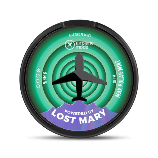 Airplane Mode (Powered By Lost Mary) Max Polar Mint Nicotine Pouch