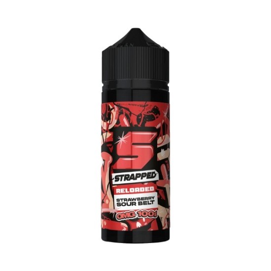 Strapped Reloaded - 100ml - Strawberry Sour Belt Strapped Reloaded - 100ml - Strawberry Sour Belt