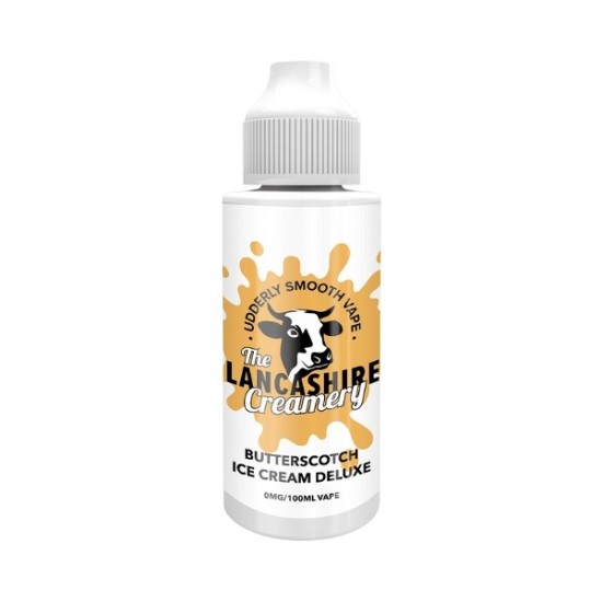 The Lancashire Creamery - 100ml - Butterscotch Ice Cream Deluxe The Lancashire Creamery - 100ml - Butterscotch Ice Cream Deluxe