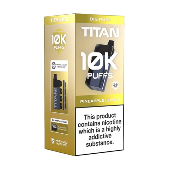 Titan Disposable 10K Pod Kit - Pineapple Lemon