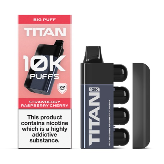 Titan Disposable 10K Pod Kit - Strawberry Raspberry Cherry