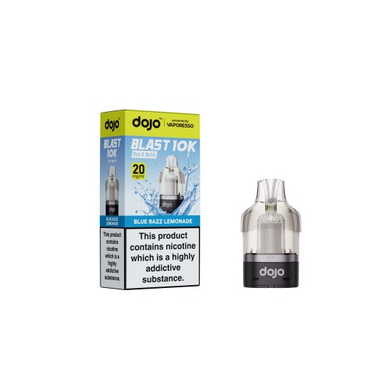 DOJO BLAST 10K Pod & Refill (Powered by Vaporesso) - Blue Razz Lemonade