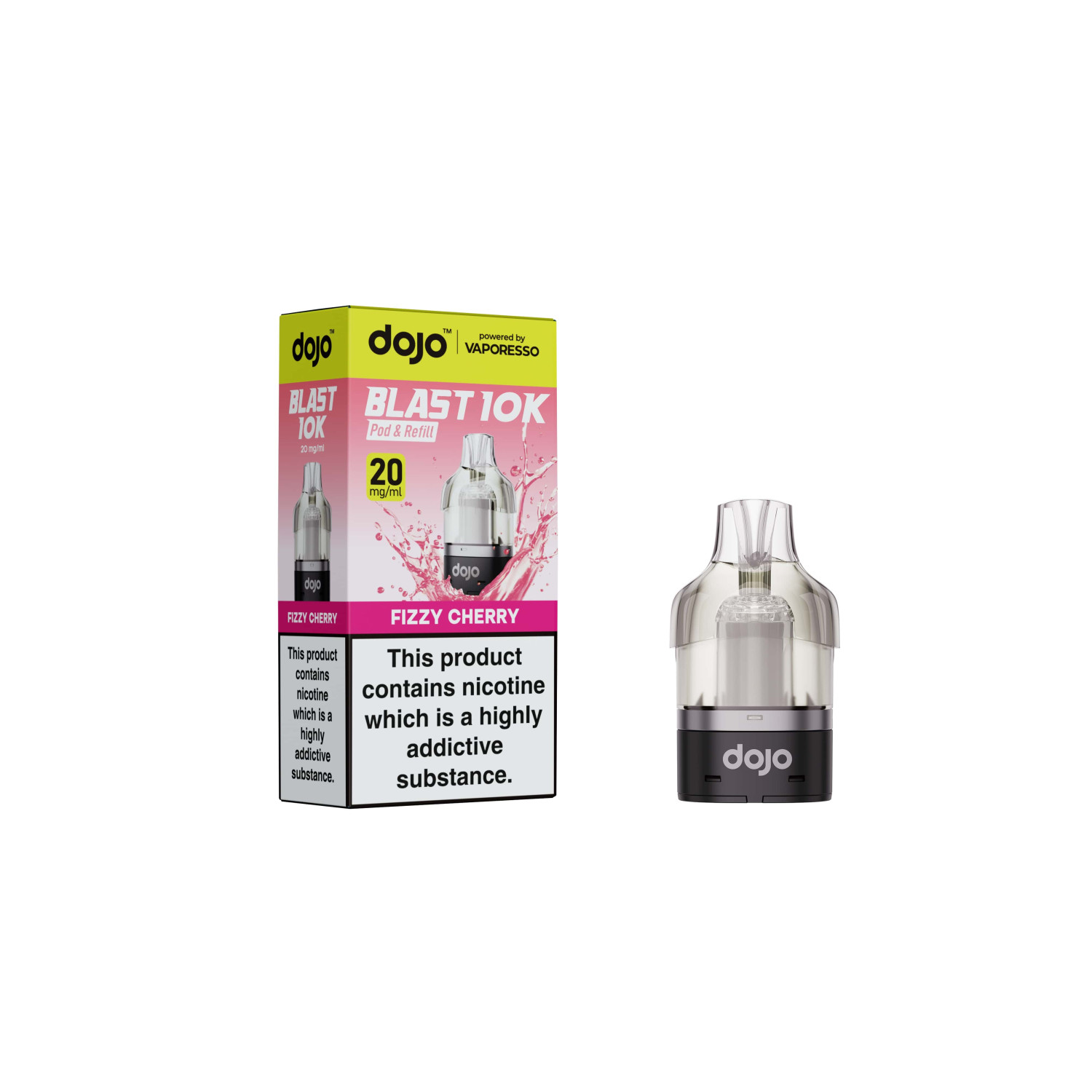 DOJO BLAST 10K Pod & Refill (Powered by Vaporesso) - Fizzy Cherry