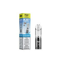 DOJO BLAST 2000 Go Transparent Pod & Refill (Powered by Vaporesso) - Blue Razz Lemonade