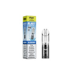 DOJO BLAST 2000 Go Transparent Pod & Refill (Powered by Vaporesso) - Blueberry