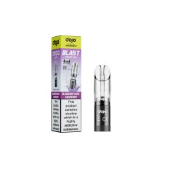 DOJO BLAST 2000 Go Transparent Pod & Refill (Powered by Vaporesso) - Blueberry Sour Raspberry