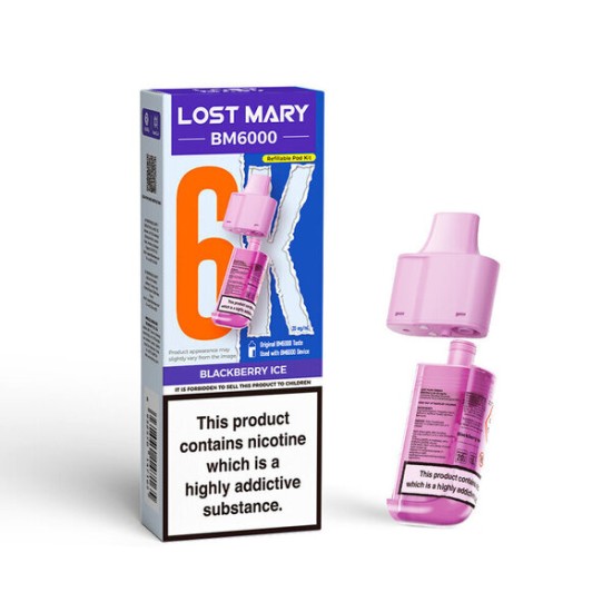 Lost Mary BM6000 Pod & Refill - Blackberry Ice