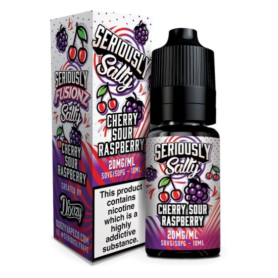 Doozy Vape - Seriously Salty Fuisionz - Cherry Sour Raspberry