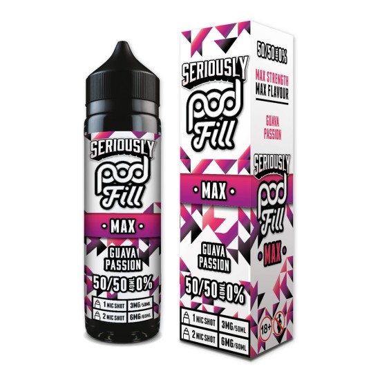 Doozy Vape - Seriously Pod Fill Max - 40ml - Guava Passion