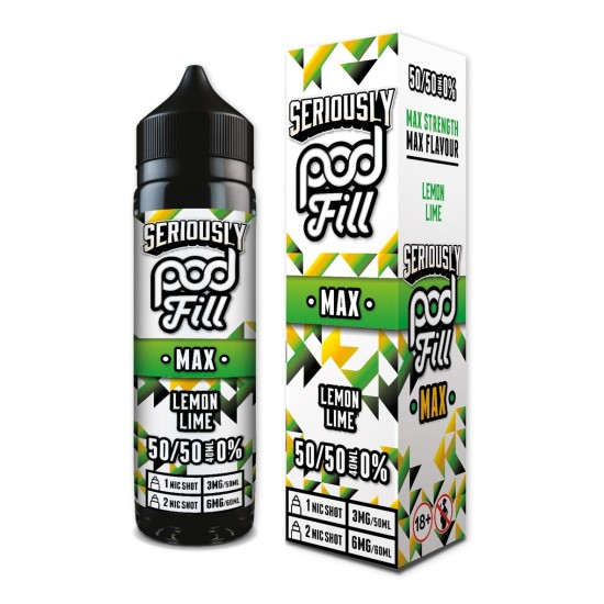 Doozy Vape - Seriously Pod Fill Max - 40ml - Lemon Lime