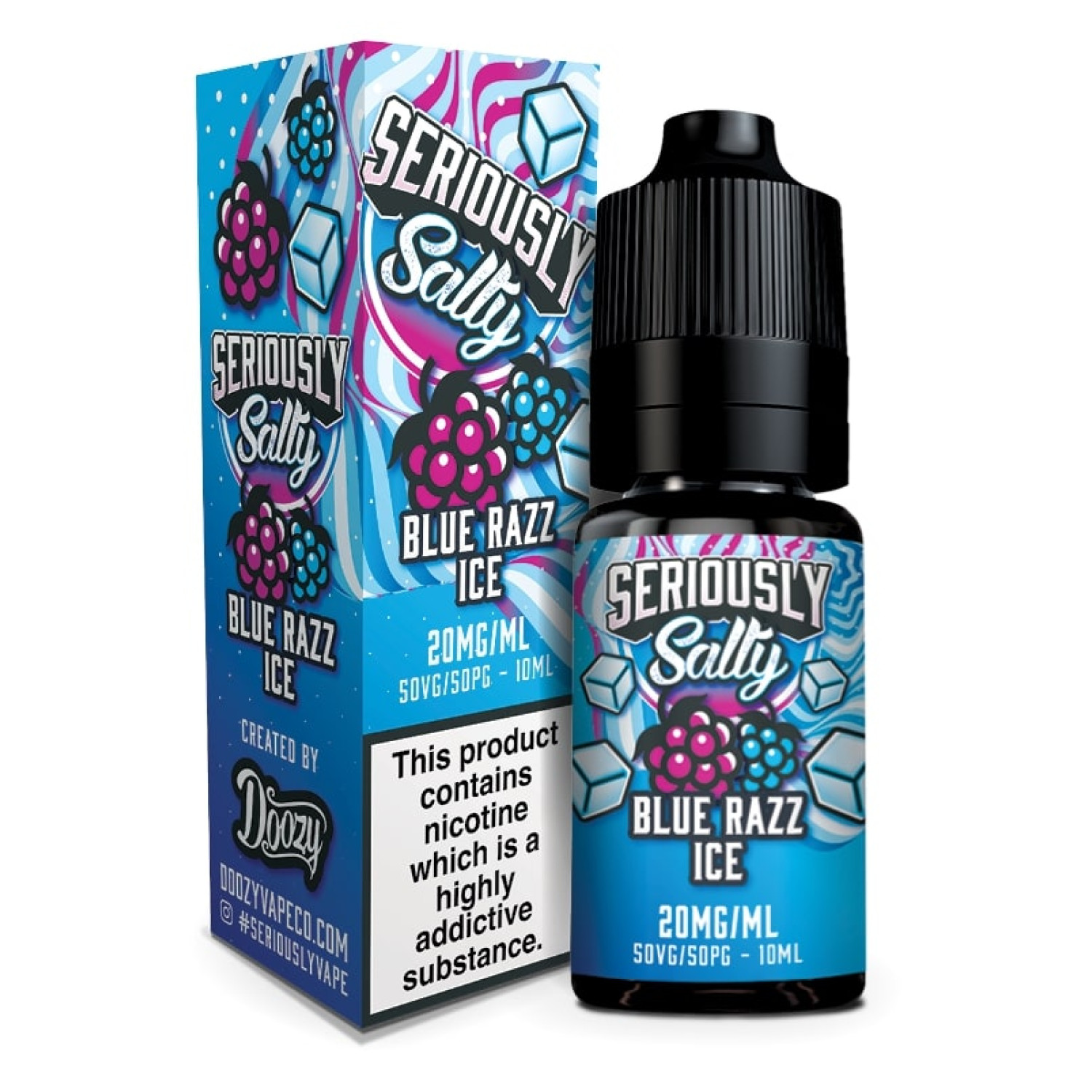 Doozy Vape - Seriously Salty - Blue Razz Ice Doozy Vape - Seriously Salty - Blue Razz Ice