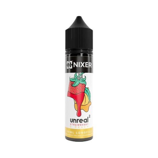 Nixer X Unreal 2 - 30ml - Strawberry & Peach - Longfill