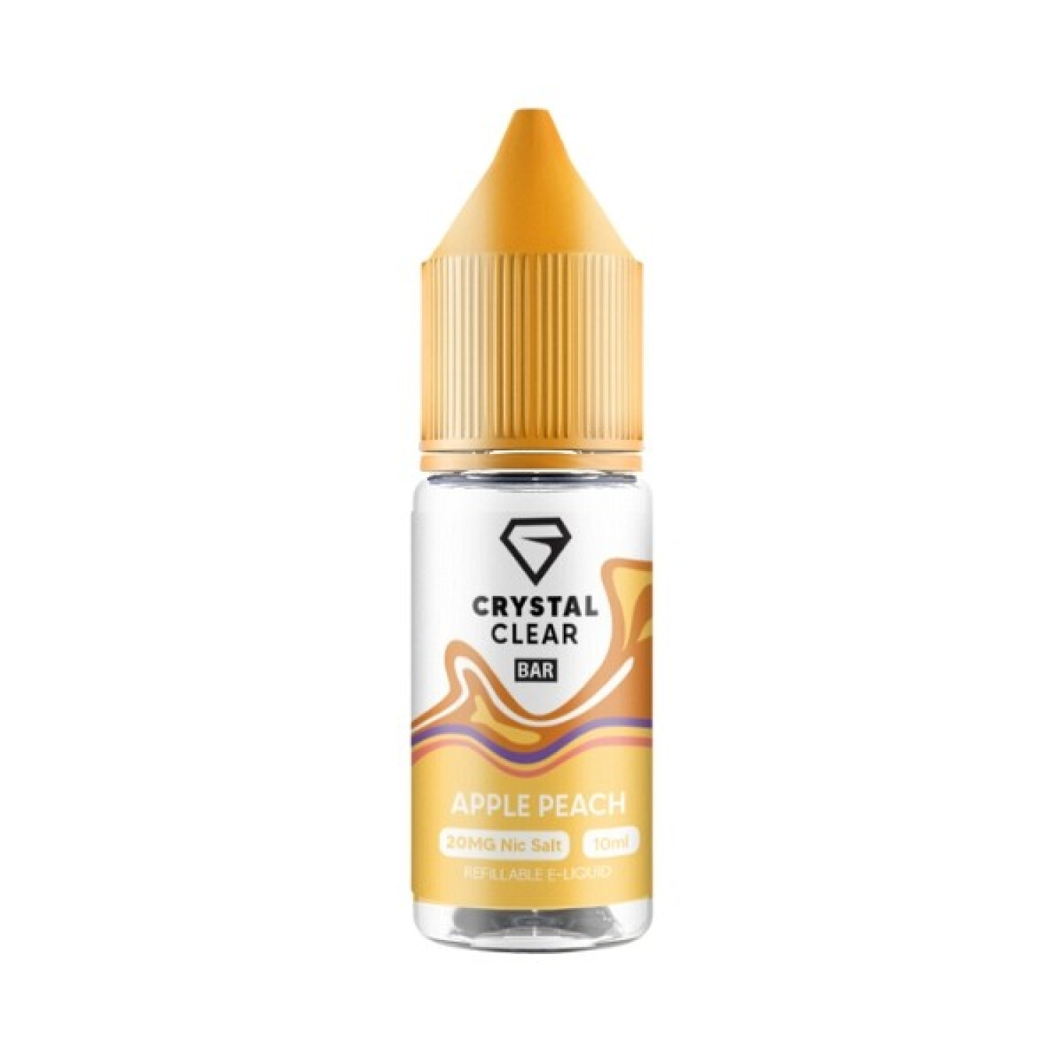 Crystal Clear Bar Salt - Nic Salt - Apple Peach