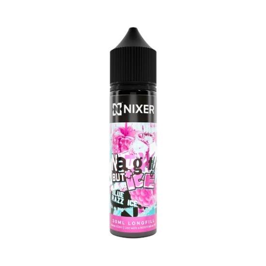 Nixer X Naughty but Ice - 30ml - Blue Razz Ice - Longfill