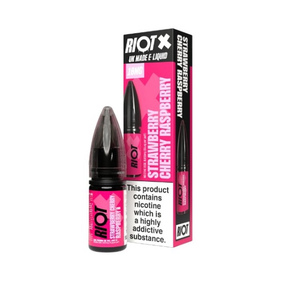 Riot - Nic Salt - X - Strawberry, Cherry & Raspberry
