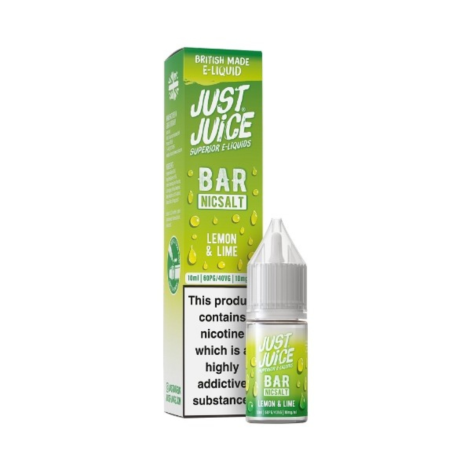 Just Juice Bar Range - Nic Salt - Lemon & Lime Just Juice Bar Range - Nic Salt - Lemon & Lime