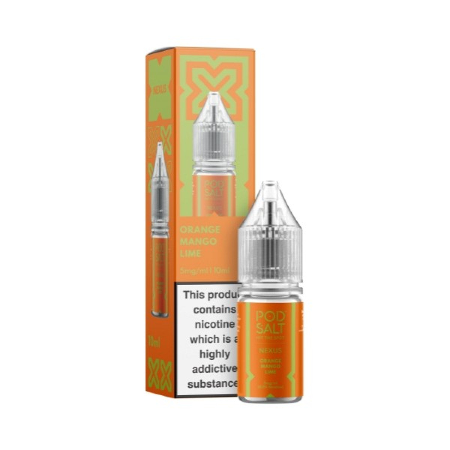 Pod Salt Nexus - Nic Salt - Orange Mango Lime Pod Salt Nexus - Nic Salt - Orange Mango Lime