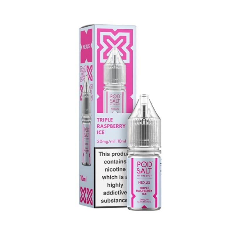 Pod Salt Nexus - Nic Salt - Triple Raspberry Ice Pod Salt Nexus - Nic Salt - Triple Raspberry Ice