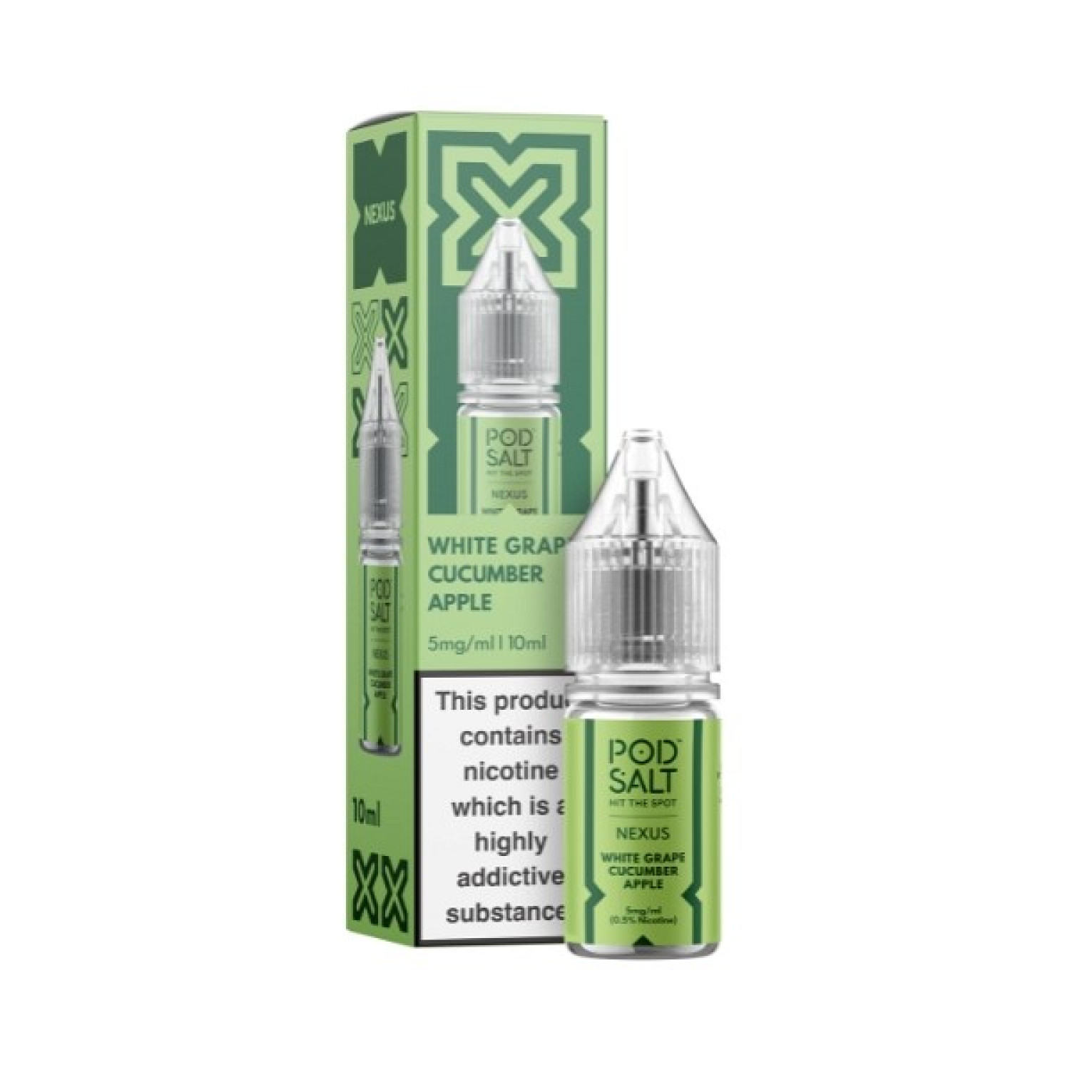 Pod Salt Nexus - Nic Salt - White Grape Cucumber Apple