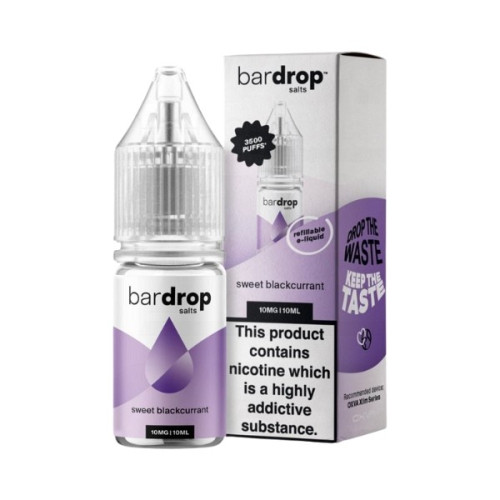 Bar Drop Salts - Nic Salt - Sweet Blackcurrant Bar Drop Salts - Nic Salt - Sweet Blackcurrant