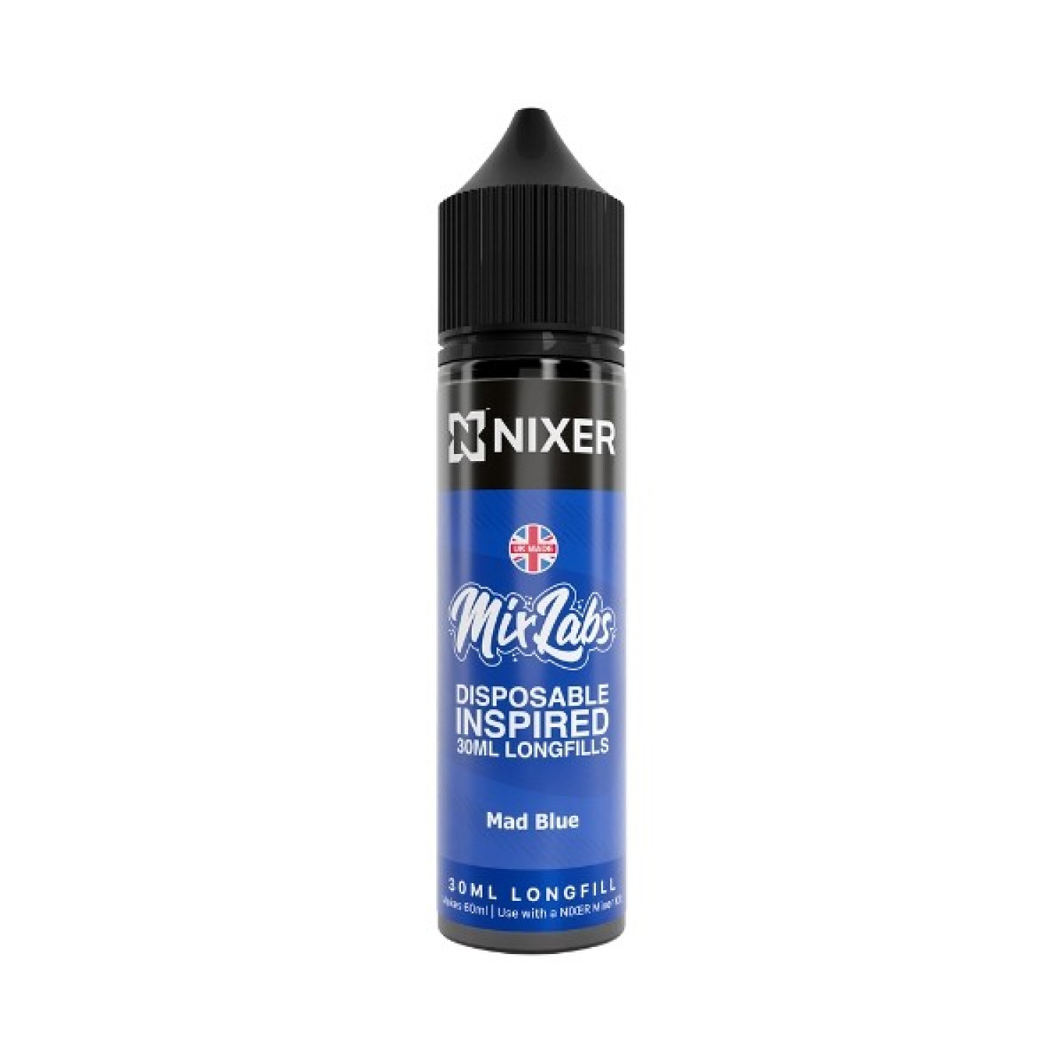 Nixer X Mix Labs - 30ml - Mad Blue - Longfill Nixer X Mix Labs - 30ml - Mad Blue - Longfill