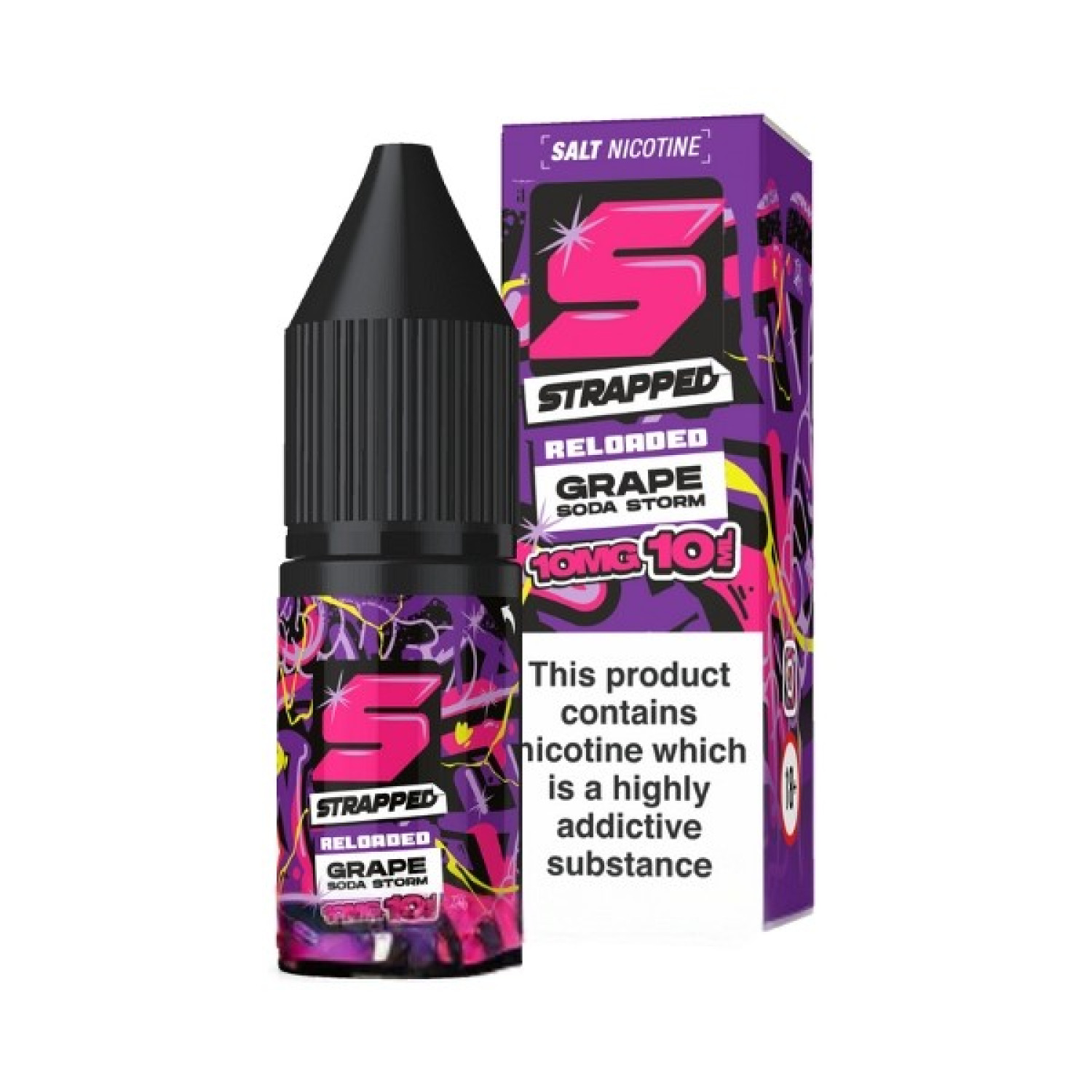 Strapped Reloaded - Nic Salt - Grape Soda Storm Strapped Reloaded - Nic Salt - Grape Soda Storm