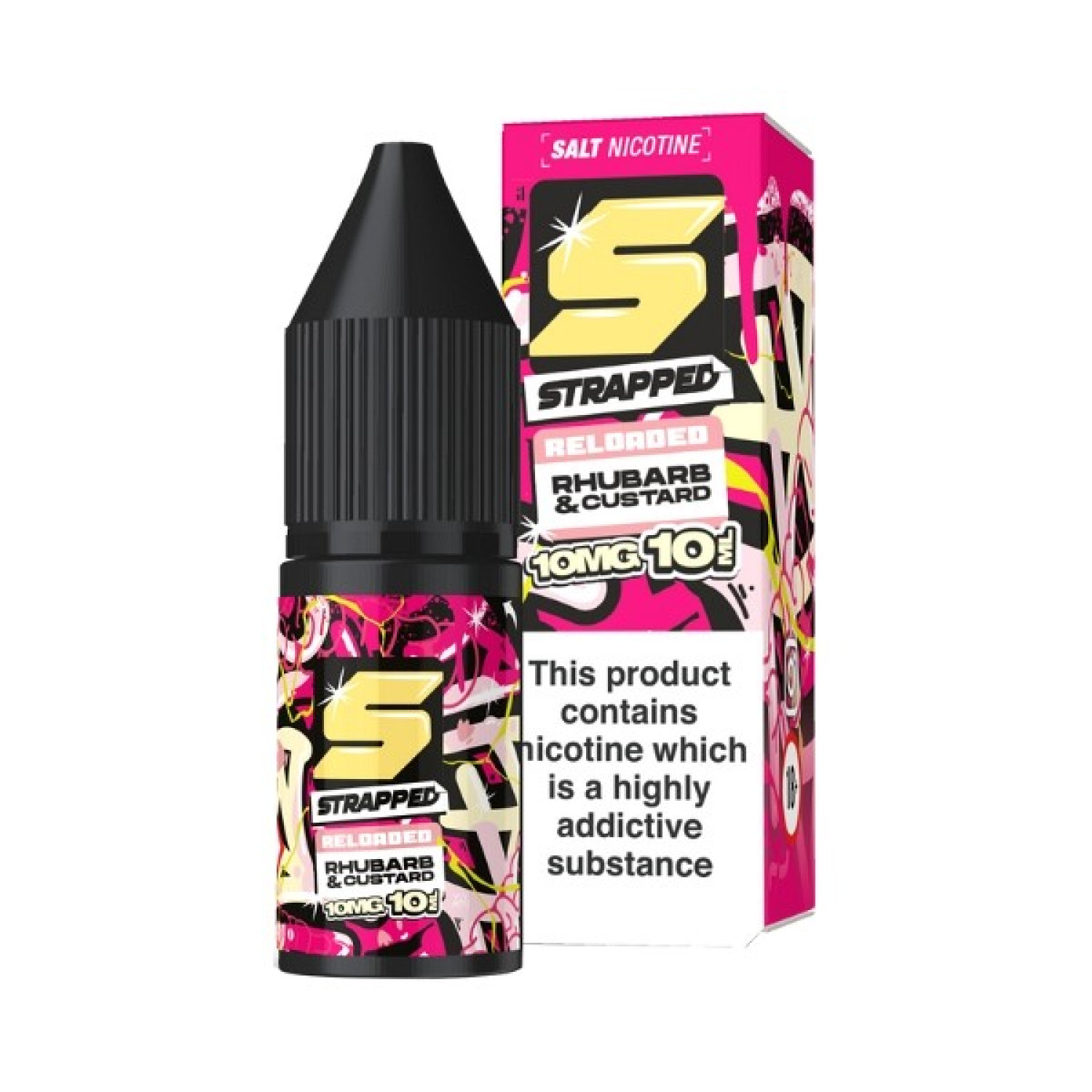Strapped Reloaded - Nic Salt - Rhubarb & Custard Strapped Reloaded - Nic Salt - Rhubarb & Custard