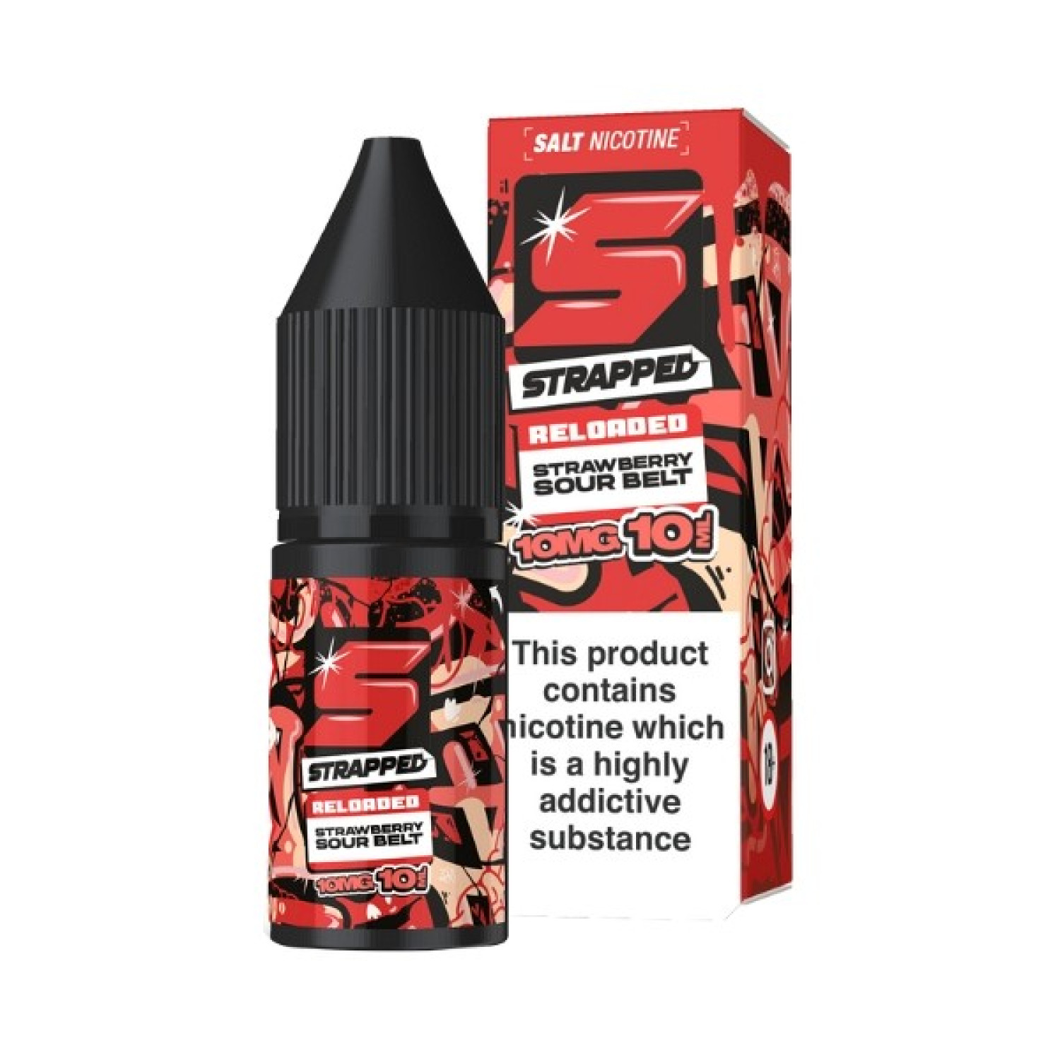 Strapped Reloaded - Nic Salt - Strawberry Sour Belt Strapped Reloaded - Nic Salt - Strawberry Sour Belt