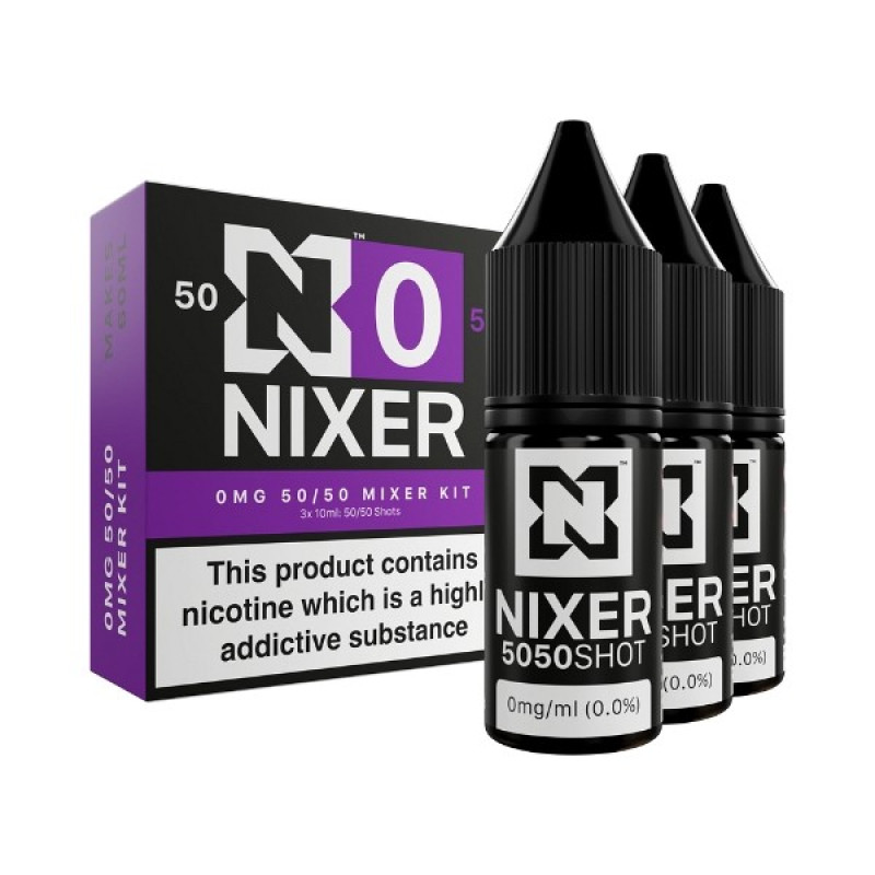 Nixer - Nic Shot - 50/50 Zero Nicotine Shot Nixer - Nic Shot - 50/50 Zero Nicotine Shot
