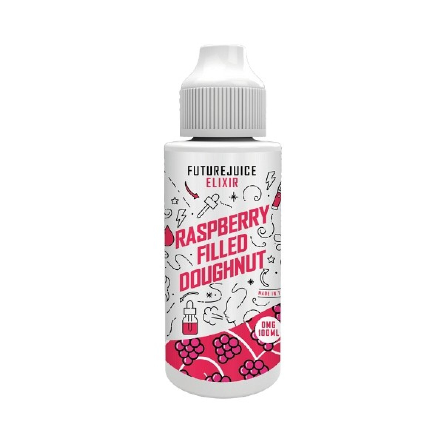 Future Juice Elixir - 100ml - Raspberry Filled Doughnut Future Juice Elixir - 100ml - Raspberry Filled Doughnut